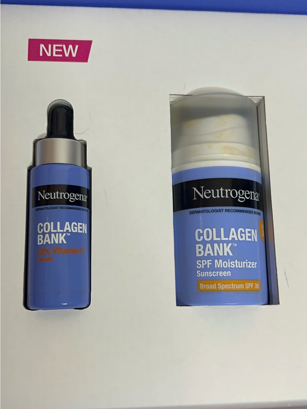 NEW Neutrogena Collagen Bank 2-Piece Set – Vitamin C Serum + SPF 30